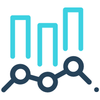 An icon showing KPI charts